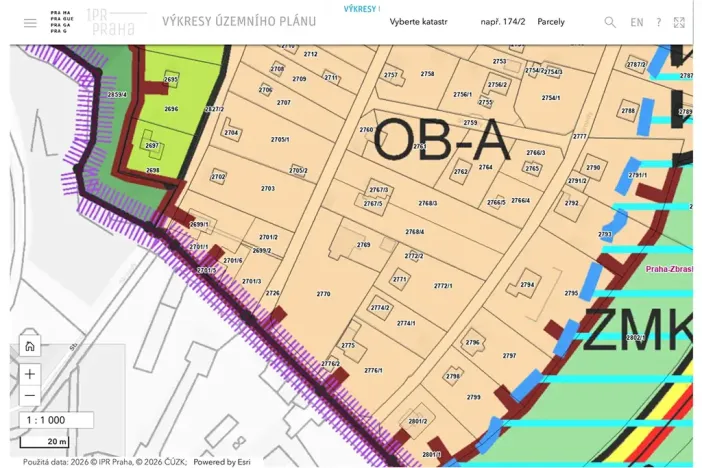 Prodej pozemku pro bydlení, Praha - Zbraslav, Strnady, 855 m2