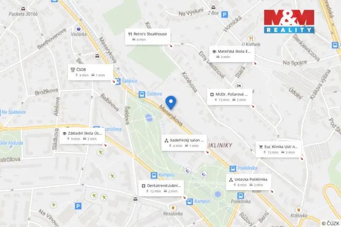 Prodej bytu 3+1, Ústí nad Labem - Ústí nad Labem-centrum, Masarykova, 63 m2