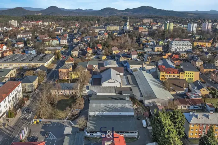 Prodej výrobních prostor, Nový Bor, Sklářská, 6477 m2