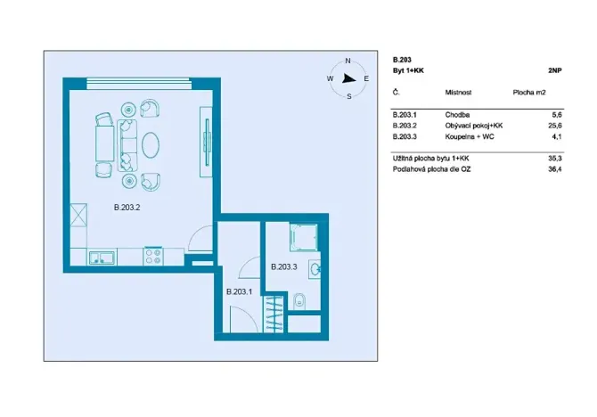 Prodej bytu 1+kk, Praha - Chodov, Benkova, 37 m2