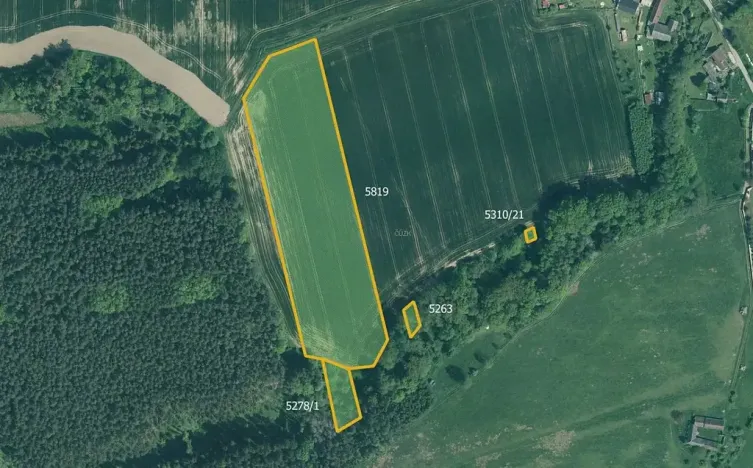 Prodej pole, Slabčice, 77267 m2