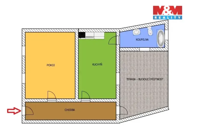 Prodej rodinného domu, Labské Chrčice, 68 m2