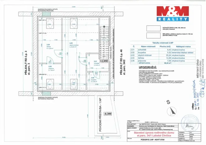 Prodej rodinného domu, Labské Chrčice, 68 m2