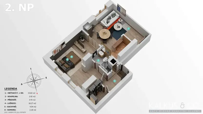 Prodej bytu 2+kk, Svoboda nad Úpou, Nový svět, 49 m2