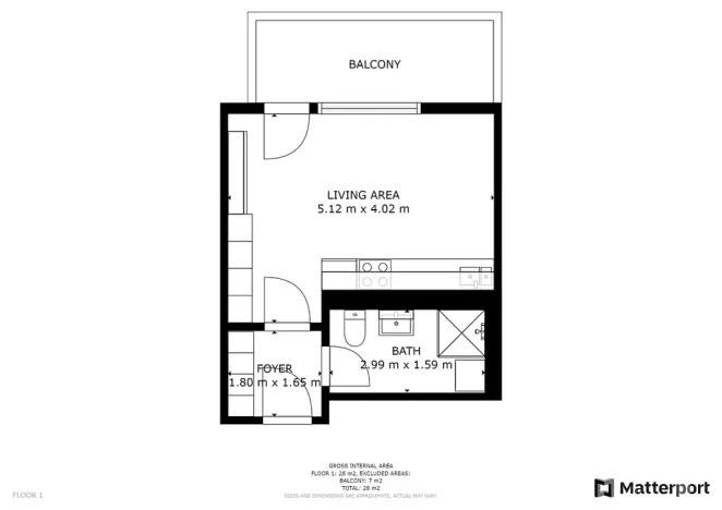 Pronájem bytu 1+kk, Praha - Karlín, Křižíkova, 28 m2