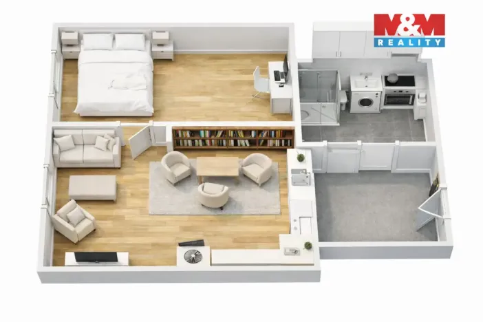 Pronájem bytu 2+kk, Praha - Libeň, U svobodárny, 46 m2