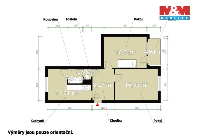 Pronájem bytu 2+1, Plzeň - Doubravka, Mohylová, 56 m2
