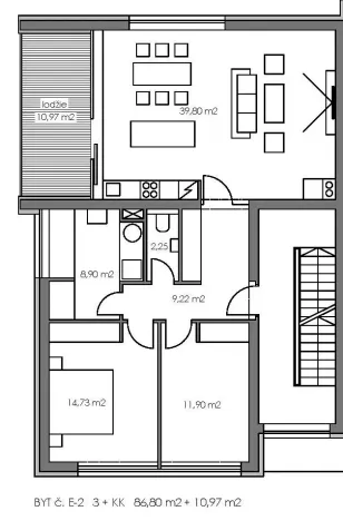 Pronájem bytu 3+kk, Mladá Boleslav - Čejetice, Nad Červenkou, 86 m2