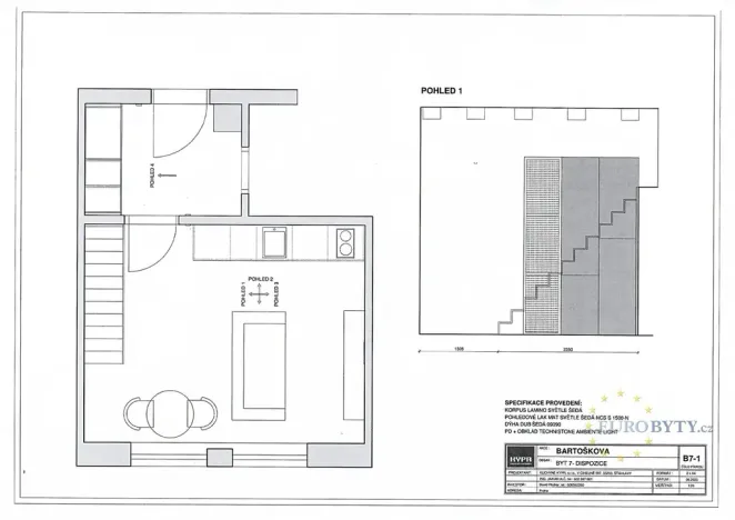 Prodej bytu 1+kk, Praha - Vršovice, Bartoškova, 40 m2