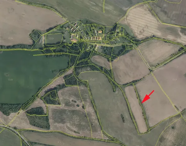 Prodej louky, Mašťov, 2645 m2