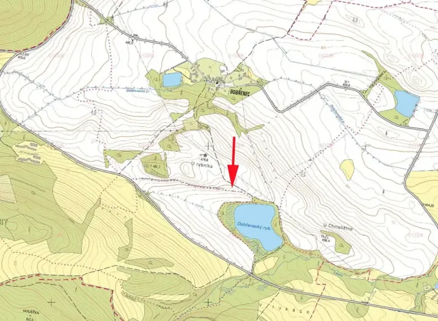 Prodej louky, Mašťov, 2603 m2