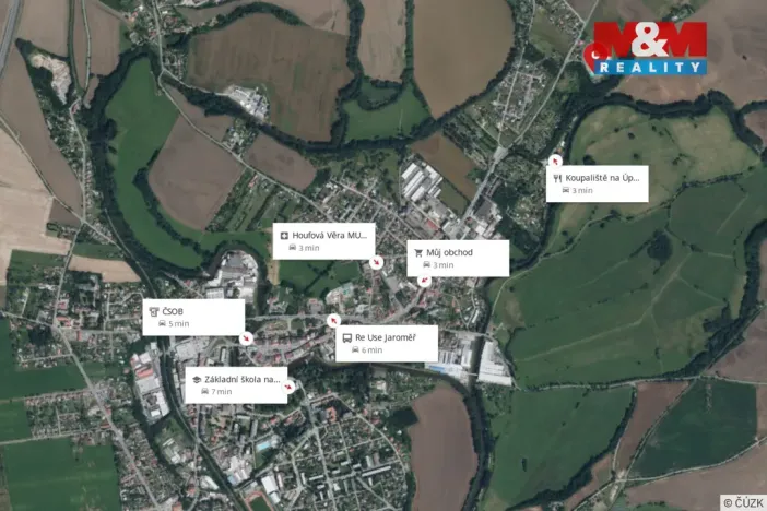 Prodej pozemku pro bydlení, Jaroměř, 1225 m2