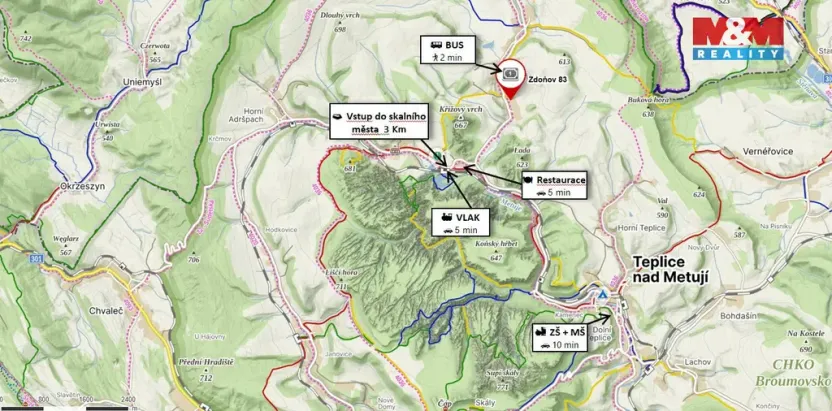 Prodej rodinného domu, Teplice nad Metují - Zdoňov, 265 m2