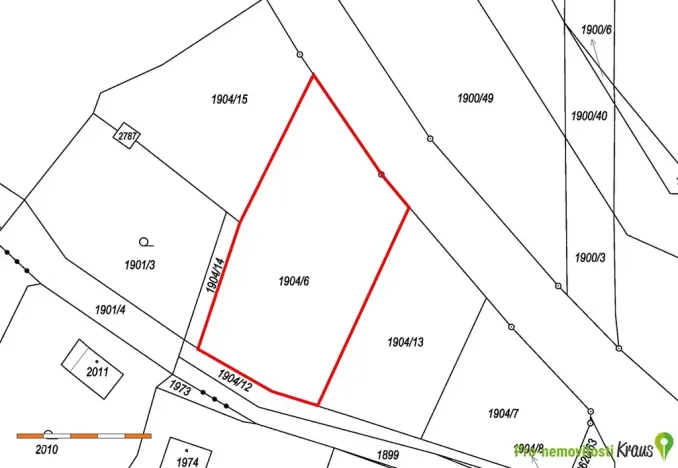 Prodej pozemku pro bydlení, Hoštka, 1297 m2