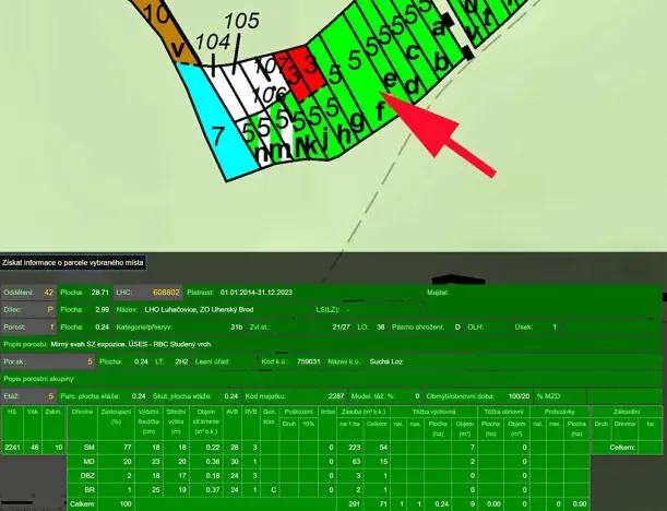 Prodej lesa, Suchá Loz, 10956 m2