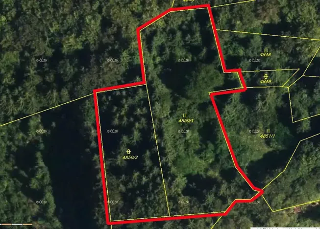 Prodej lesa, Halenkov, 5001 m2