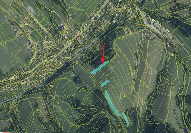 Prodej louky, Lhota u Vsetína, 3043 m2
