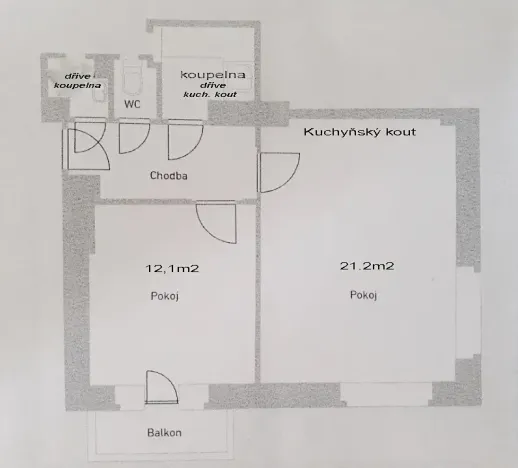Pronájem bytu 2+kk, Praha - Liboc, Za vokovickou vozovnou, 50 m2
