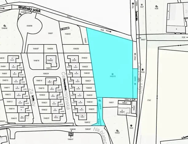 Dražba pozemku pro bydlení, Praha - Ďáblice, Červenomlýnská, 3900 m2
