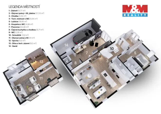 Prodej rodinného domu, Řečany nad Labem, K Tišině, 266 m2