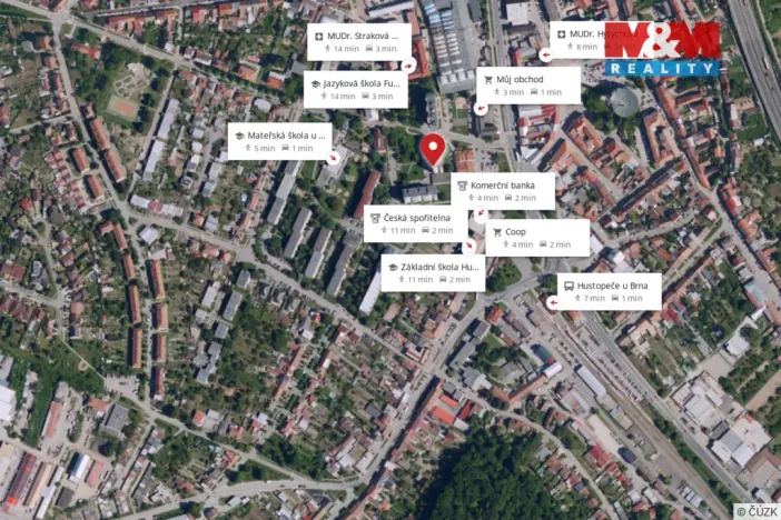 Prodej bytu 3+1, Hustopeče, Masarykovo nám., 62 m2