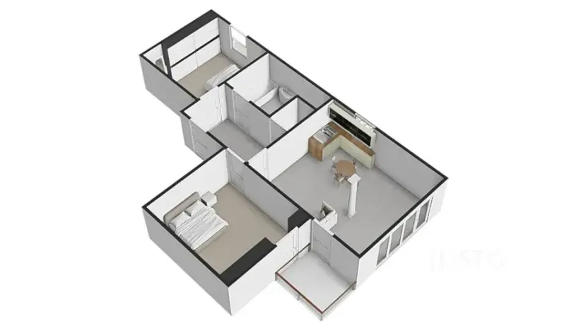 Pronájem bytu 3+kk, Praha - Šeberov, Na proutcích, 79 m2