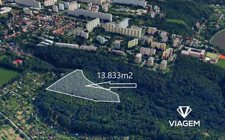 Prodej lesa, Praha - Bohnice, 13833 m2