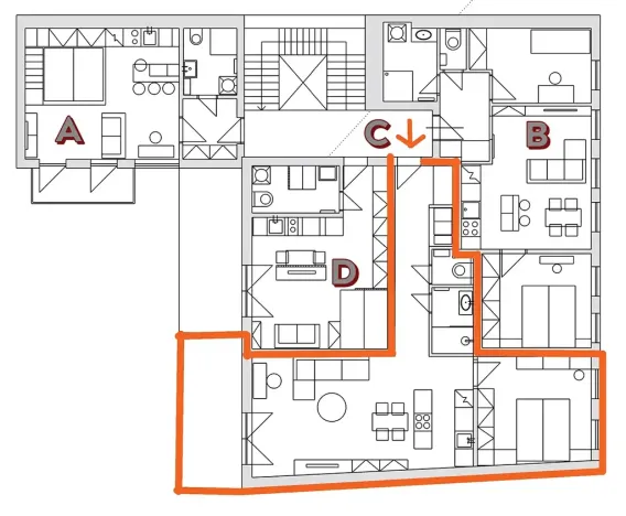 Prodej bytu 2+kk, Praha - Košíře, Holečkova, 60 m2