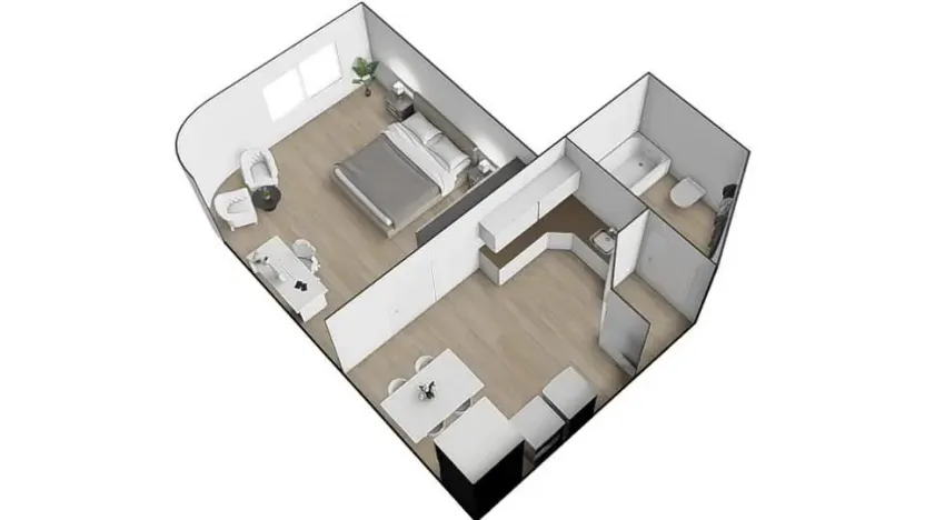 Pronájem bytu 1+1, Brno - Černá Pole, Krkoškova, 35 m2