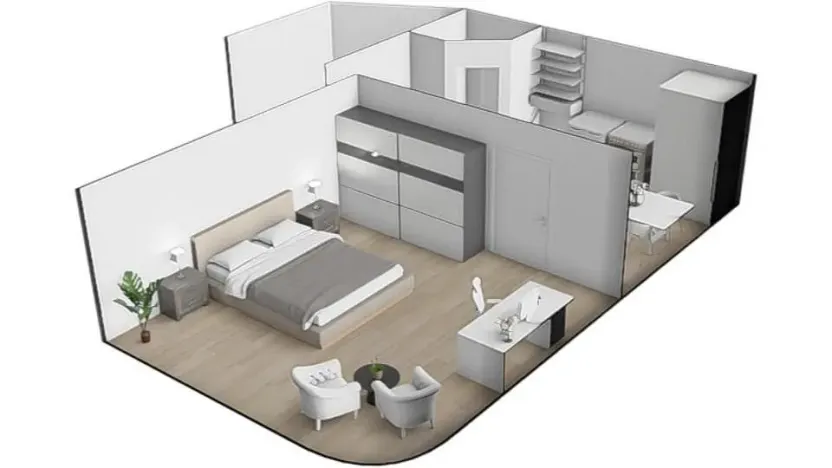 Pronájem bytu 1+1, Brno - Černá Pole, Krkoškova, 35 m2