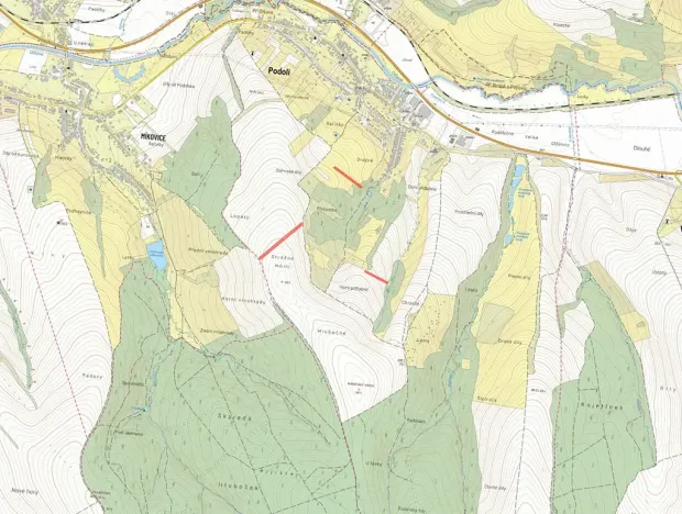 Prodej pole, Podolí, 7175 m2