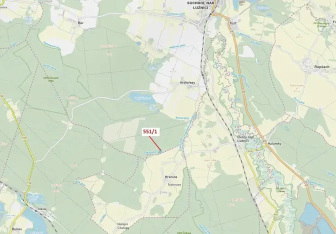 Dražba lesa, Suchdol nad Lužnicí, 9131 m2