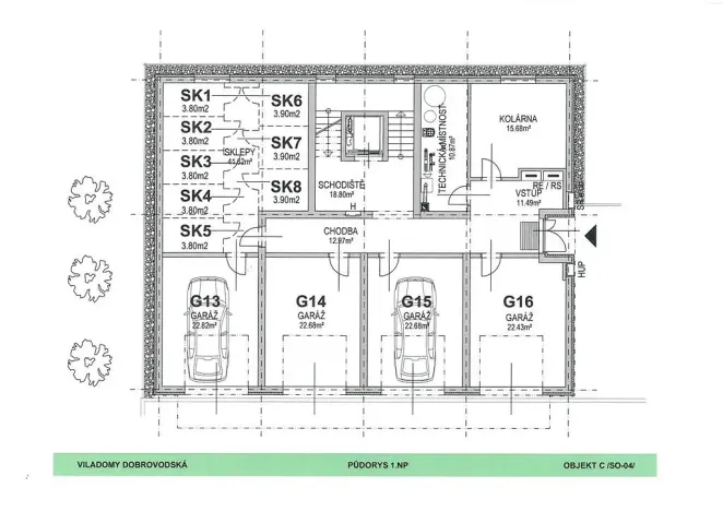 Pronájem bytu 3+kk, České Budějovice - České Budějovice 5, Františka Jelena, 65 m2