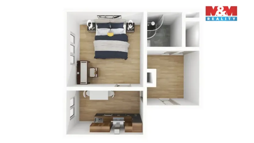 Pronájem bytu 1+1, Plzeň - Východní Předměstí, Francouzská třída, 40 m2