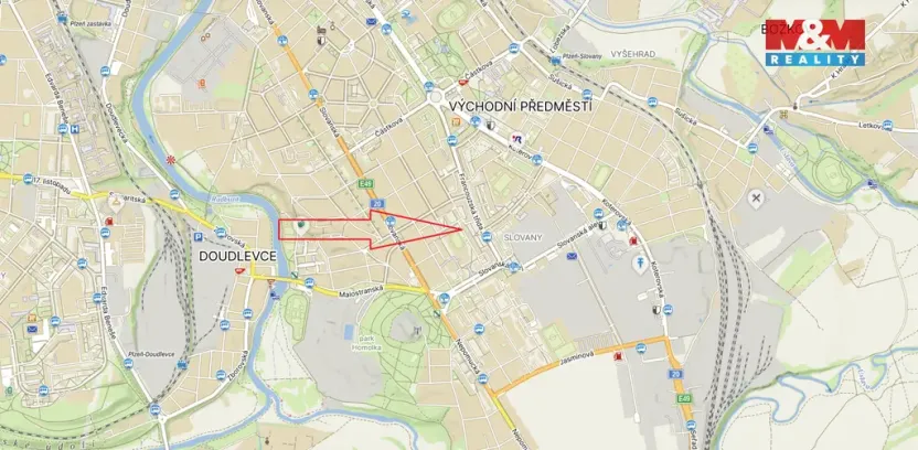 Pronájem bytu 1+1, Plzeň - Východní Předměstí, Francouzská třída, 40 m2