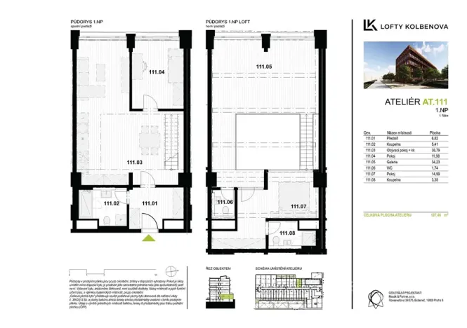 Prodej kanceláře, Praha - Vysočany, Kolbenova, 117 m2