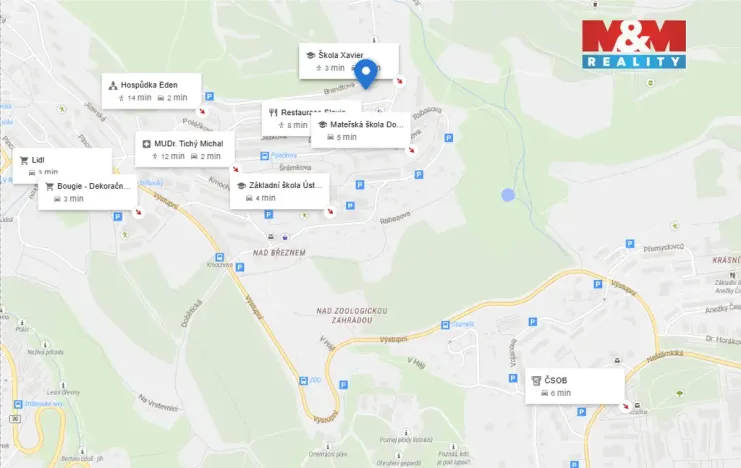 Prodej bytu 3+1, Ústí nad Labem - Severní Terasa, Brandtova, 78 m2