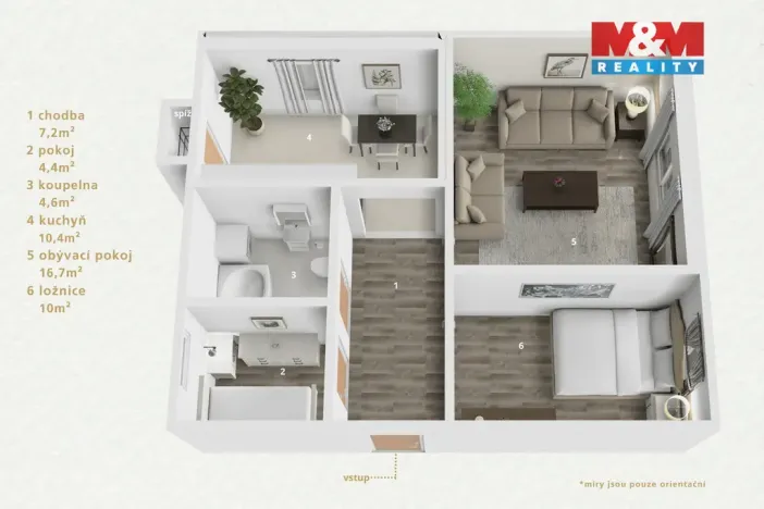 Prodej bytu 3+1, Karlovy Vary - Stará Role, Nádražní, 65 m2