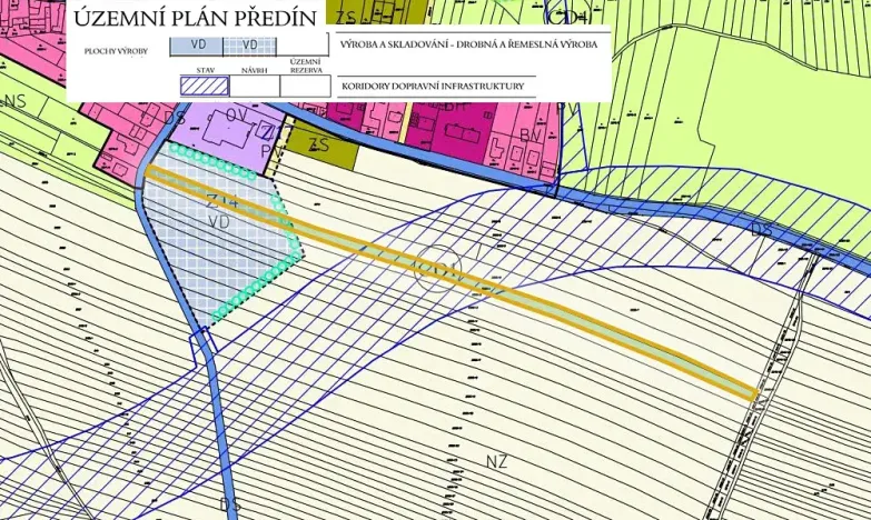 Prodej komerčního pozemku, Předín, 5761 m2
