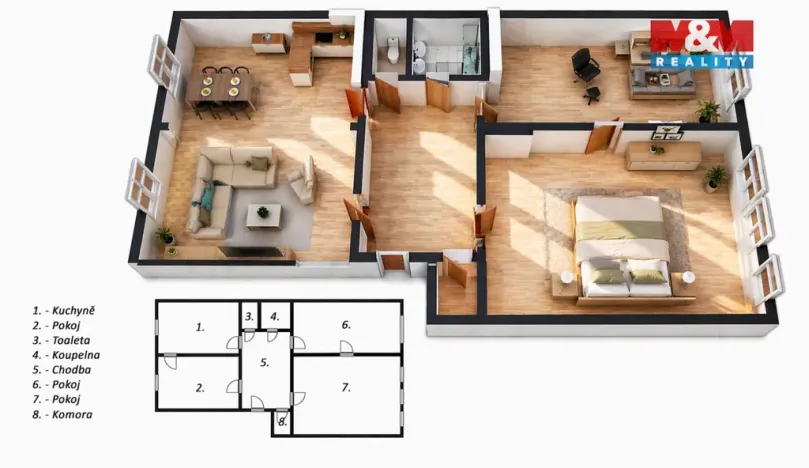 Prodej bytu 3+kk, Pardubice - Bílé Předměstí, Bubeníkova, 105 m2