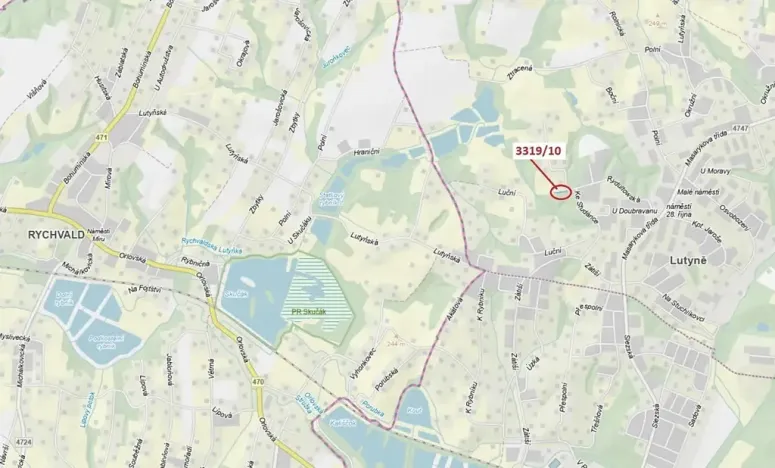 Dražba pozemku, Orlová, 147 m2