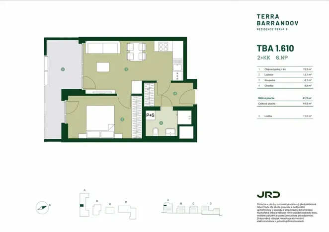 Prodej bytu 2+kk, Praha - Hlubočepy, Silurská, 45 m2