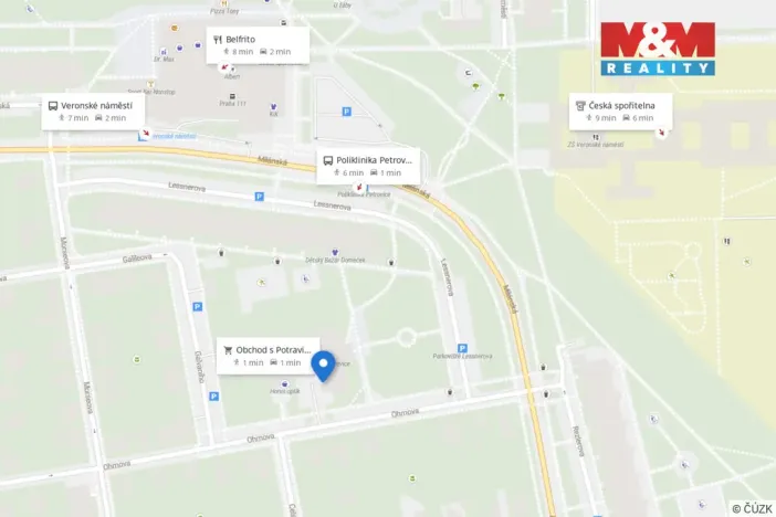 Pronájem obchodního prostoru, Praha - Petrovice, Ohmova, 22 m2