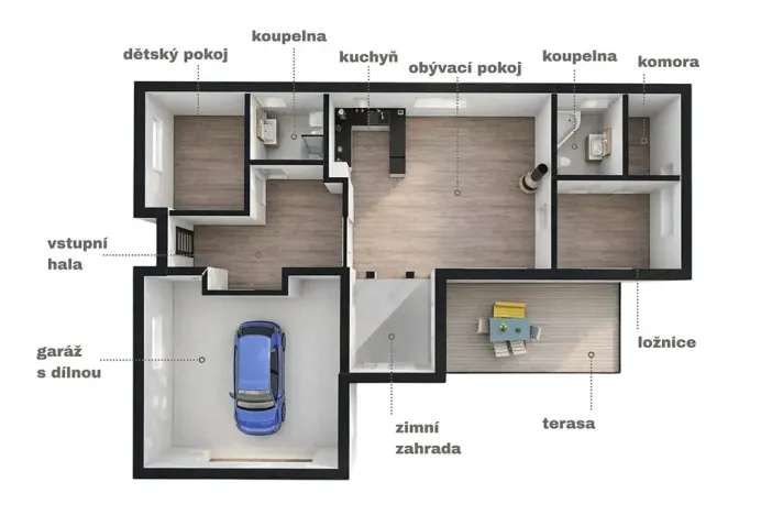 Prodej rodinného domu, Svémyslice, Sluncová, 155 m2