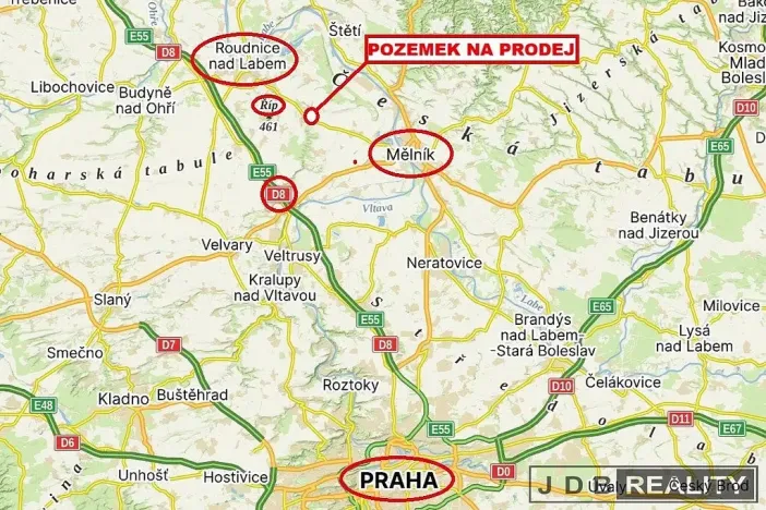 Prodej pozemku, Libkovice pod Řípem, 821 m2