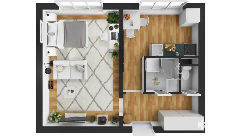 Prodej bytu 1+1, Odolena Voda, Komenského, 35 m2