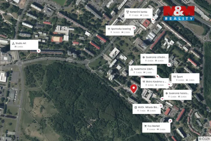 Pronájem bytu 1+kk, Most, Jana Kubelíka, 26 m2