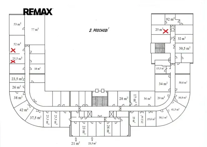 Pronájem kanceláře, Praha - Hloubětín, Nademlejnská, 77 m2