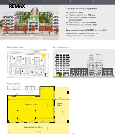 Pronájem obchodního prostoru, Praha - Hloubětín, Poděbradská, 188 m2