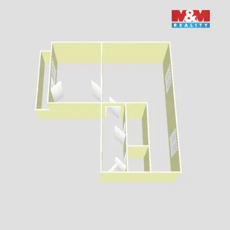 Pronájem bytu 2+kk, Ostrava - Poruba, Jaselská, 54 m2